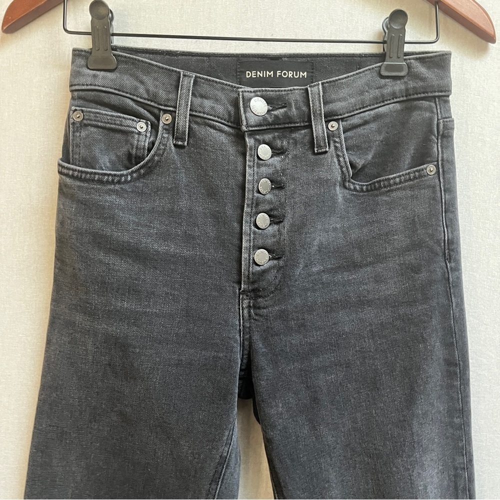 Denim Forum Aritzia Yoko High-Rise Organic Cotton Jeans Sz 25 - Picture 4 of 11